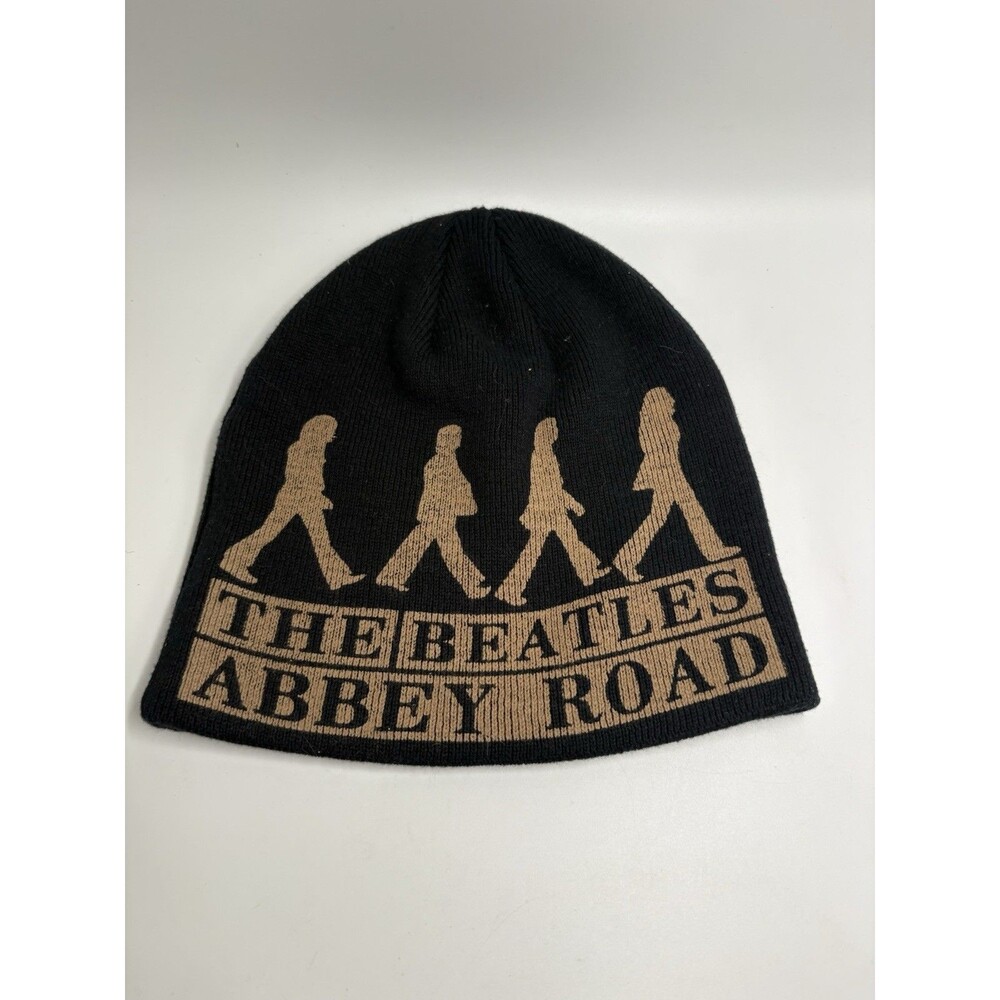 The Beatles Unisex Classic Beanie Hat Abbey Road Black Rock Band 2007